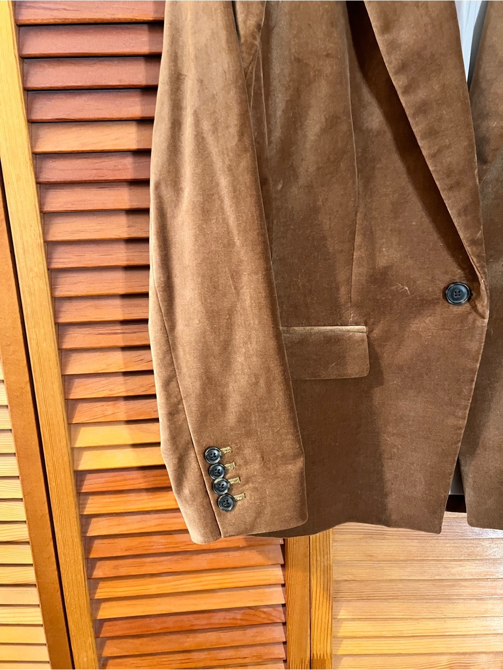 J.Crew Women's Willa Brown Velvet Single-Button Blazer Size 12T - Picture 5 of 7